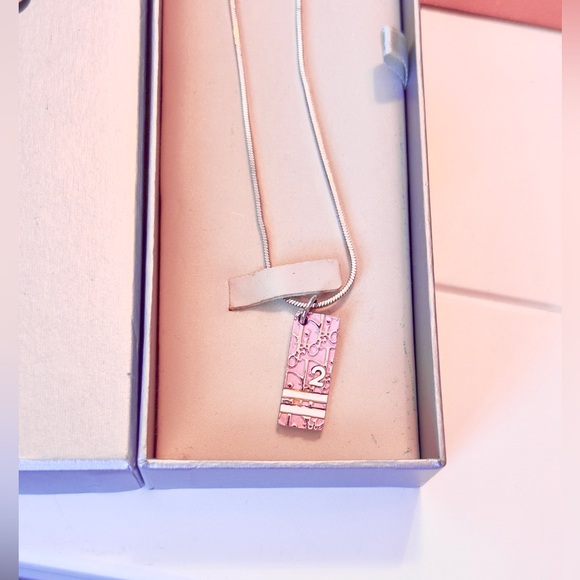 Dior Pink Trotter Necklace w Box - Picture 6 of 7